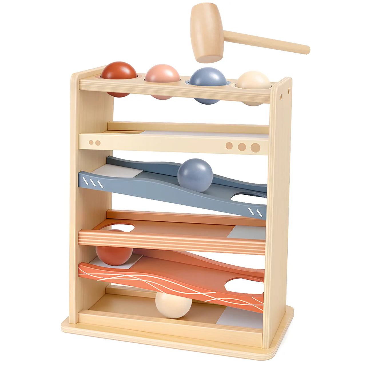 Wooden Ball Drop Rolling Toys for Toddlers