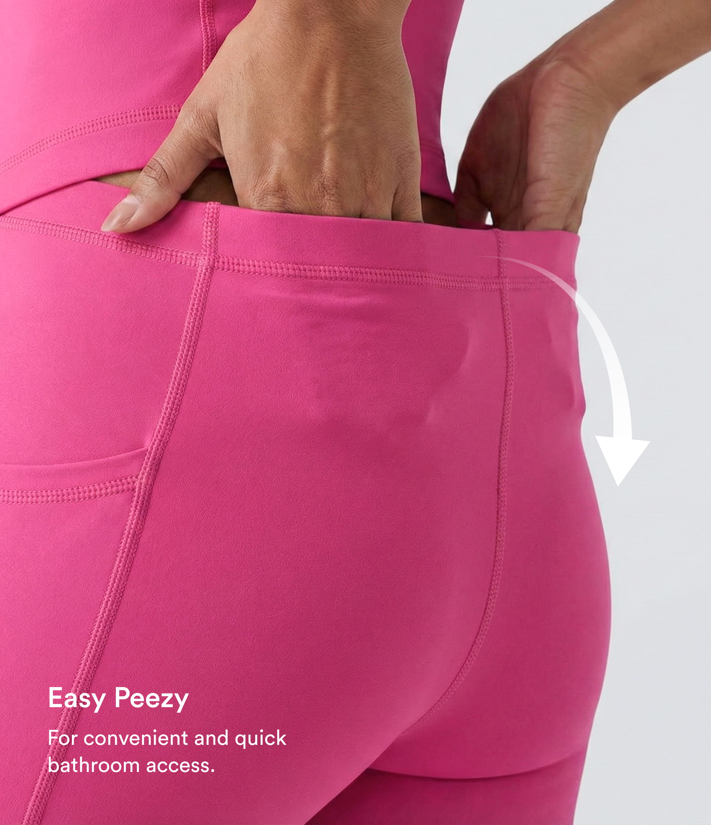 Airy U Neck 2-in-1 Pocket Mini Cool Touch Dance Active Dress-Easy Peezy