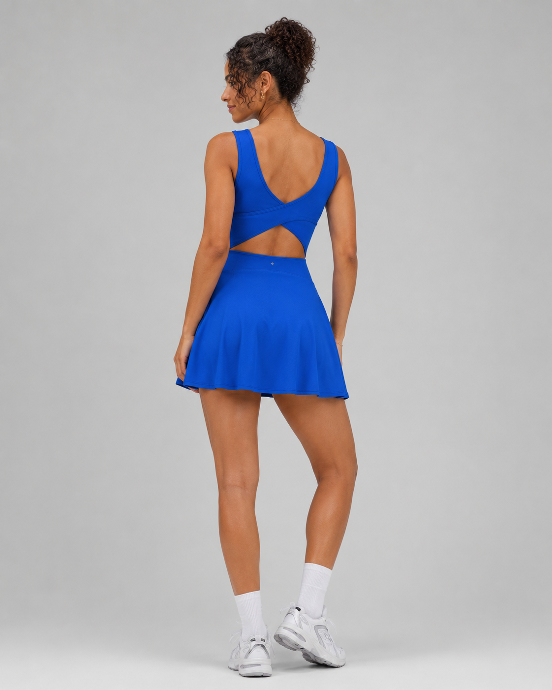 Airy U Neck 2-in-1 Pocket Mini Cool Touch Dance Active Dress-Easy Peezy